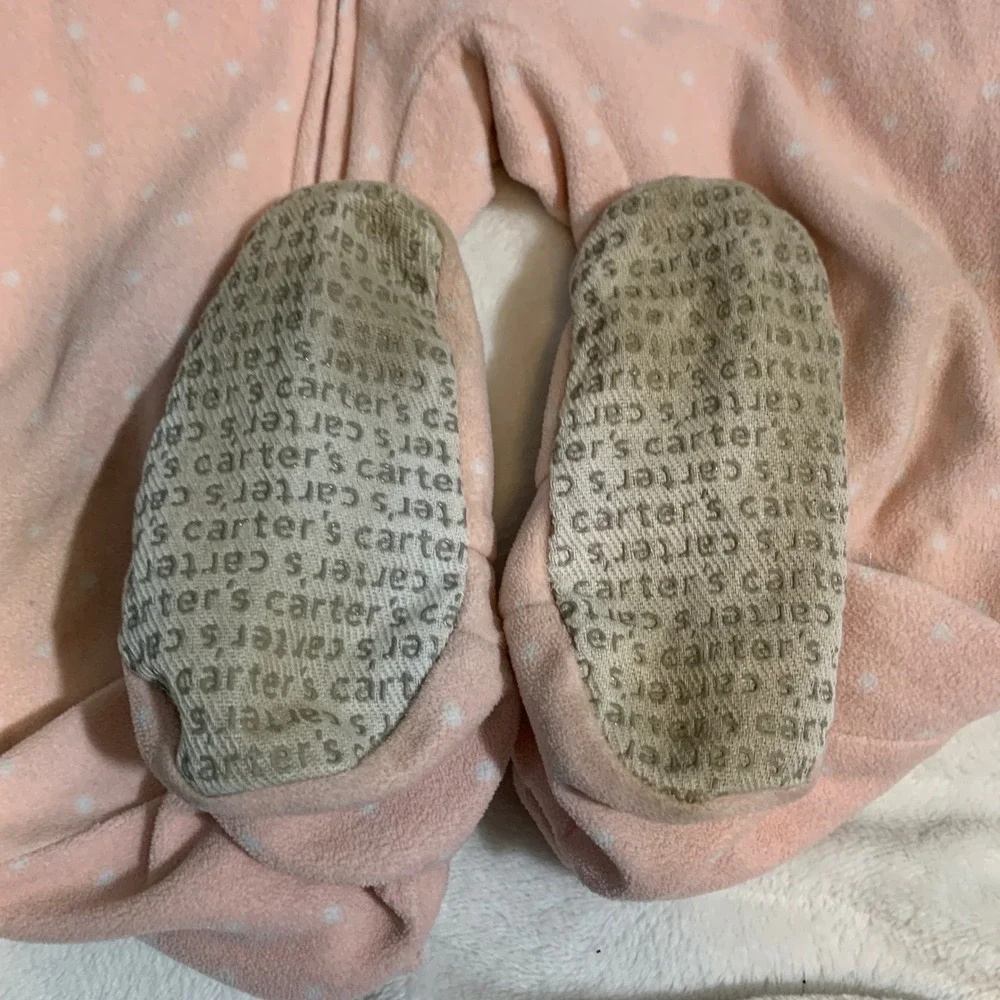 5/$25 Carters Pink Fox Footed‎ Pajamas Sleepers 2T Baby Girl Fleece